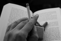 papieros, książka